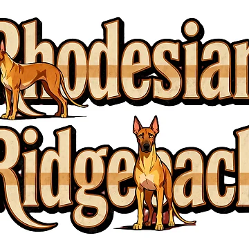 Aperçu de l'œuvre Rhodesian Ridgeback avec Rhodesian Ridgeback de forget45studio