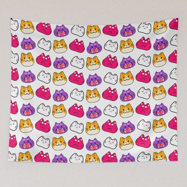 Item preview, Kawaii 4 cats heads designed and sold by luvissaya.