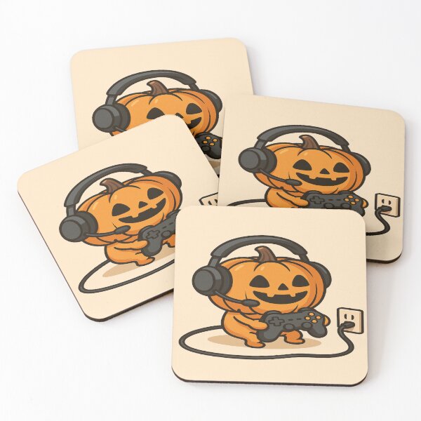 Item preview, Pumpkin Powered Gamer – Funny Halloween Gaming designed and sold by GeekGliter.