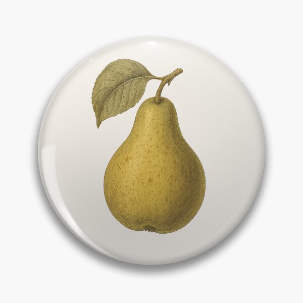 Item preview, Pear with Leaf – Vintage Cottagecore Botanical Sticker designed and sold by HoopeStylee.