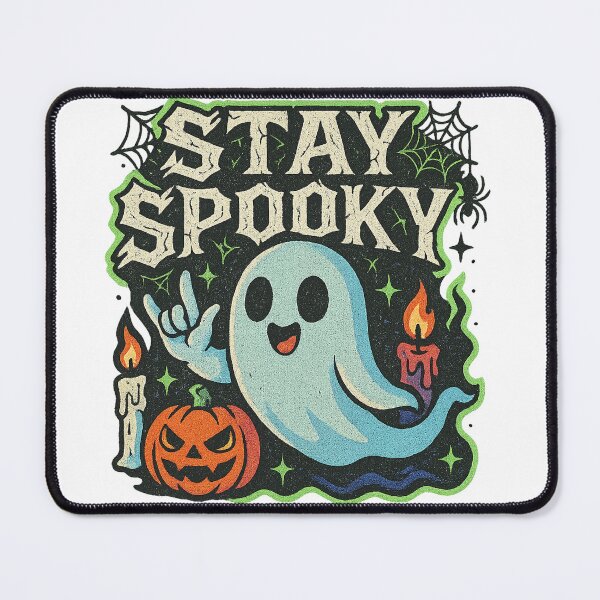 Item preview, Stay Spooky - Gift for Halloween Ghost Rock Horns Art designed and sold by Jarminis.