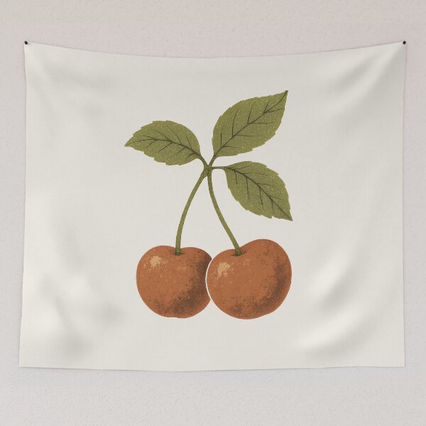 Item preview, Cherry Pair – Vintage Cottagecore Botanical designed and sold by HoopeStylee.