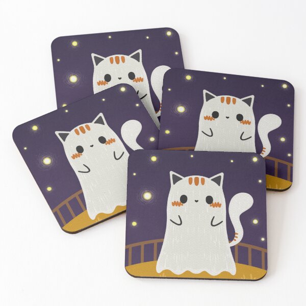 Item preview, Halloween Ghost Kitty designed and sold by Greatquill.