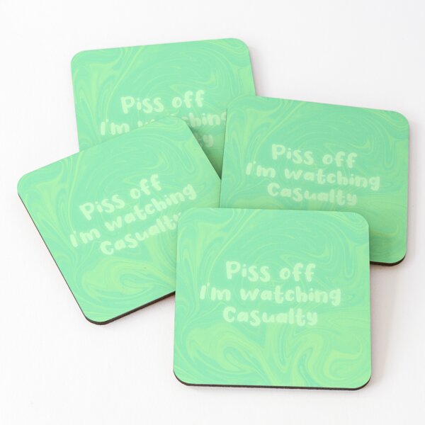 Item preview, Green Swirl Effect Piss Off I’m Watching Casualty designed and sold by Rebeccasummerx.