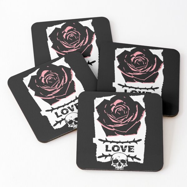 Item preview, Love and Skull Rose – Gothic Punk Tattoo Art designed and sold by VikArtStudio.