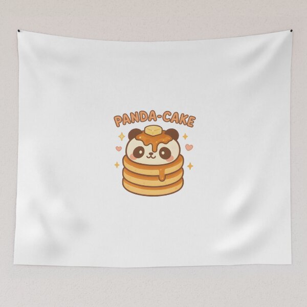 Item preview, Panda-Cake – Cute Kawaii Panda Pancake Food Pun Design designed and sold by OsasChild.