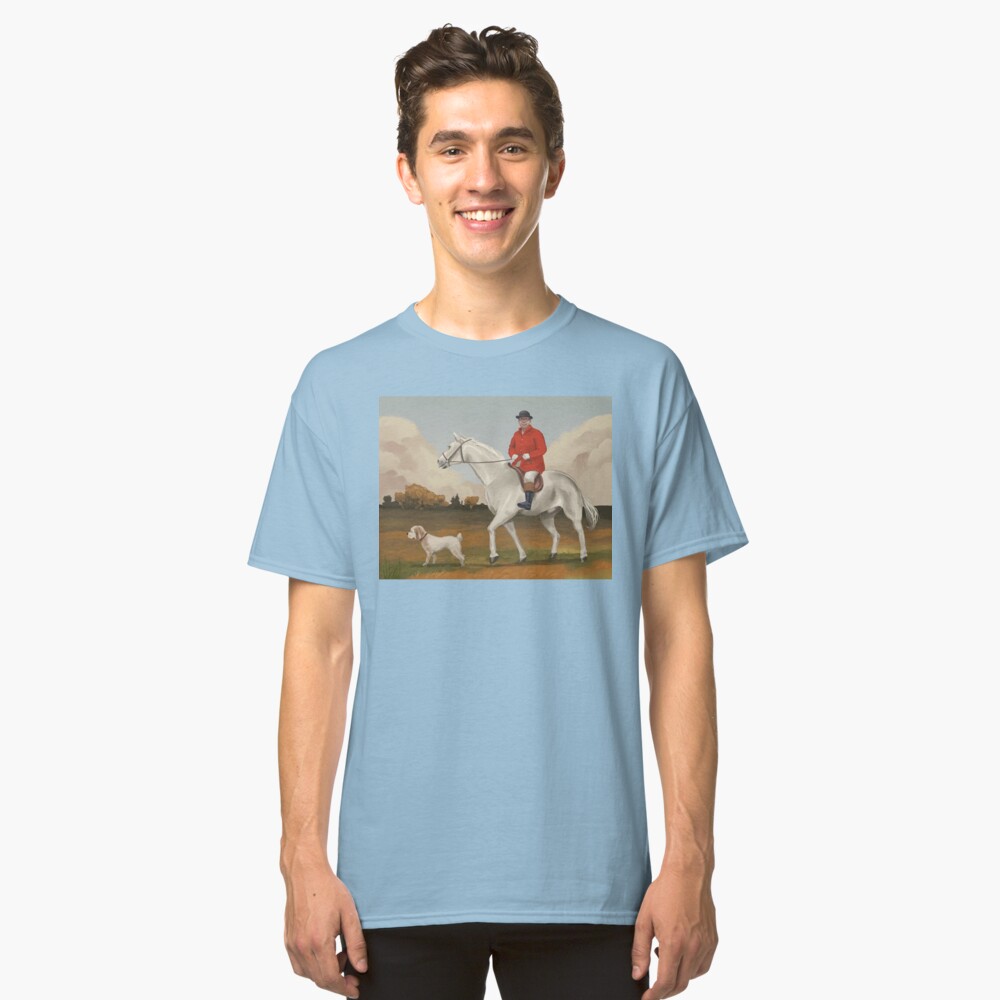 Bob on horse with dog Classic T-Shirt