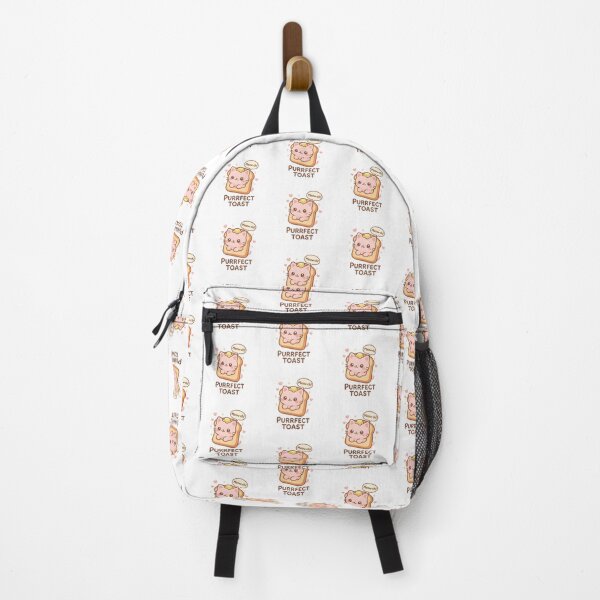 Item preview, Purrfect Toast Cat – Cute Kawaii Pink Kitty in Toast Pun Design designed and sold by OsasChild.