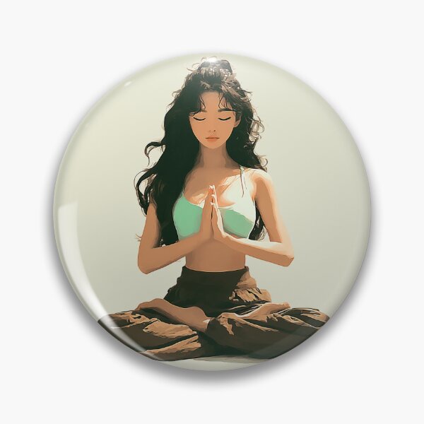 Item preview, Meditative Yoga Pose – Mindfulness Artwork designed and sold by AsaanaDesign.