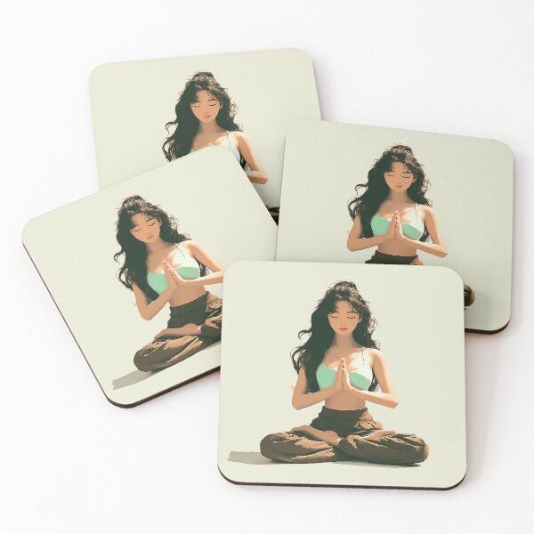 Item preview, Meditative Yoga Pose – Mindfulness Artwork designed and sold by AsaanaDesign.