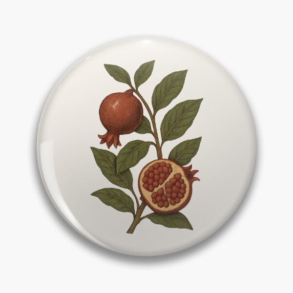 Item preview, Pomegranate Branch – Vintage Cottagecore Botanical designed and sold by HoopeStylee.