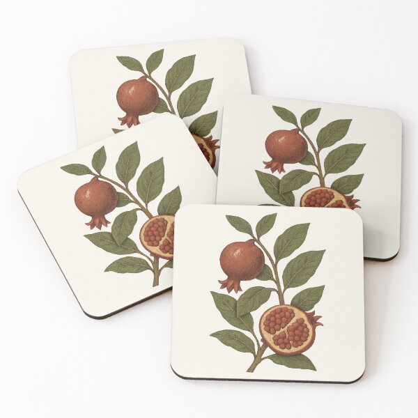 Item preview, Pomegranate Branch – Vintage Cottagecore Botanical designed and sold by HoopeStylee.
