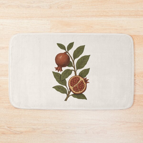 Item preview, Pomegranate Branch – Vintage Cottagecore Botanical designed and sold by HoopeStylee.