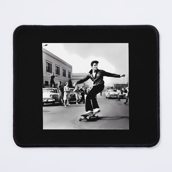 Item preview, Elvis Straight Shredding On A Skateboard designed and sold by SoniaLSussman.