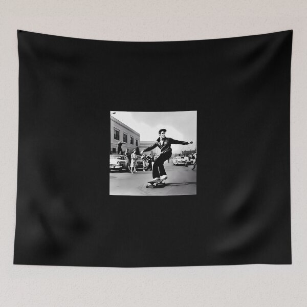 Item preview, Elvis Straight Shredding On A Skateboard designed and sold by SoniaLSussman.