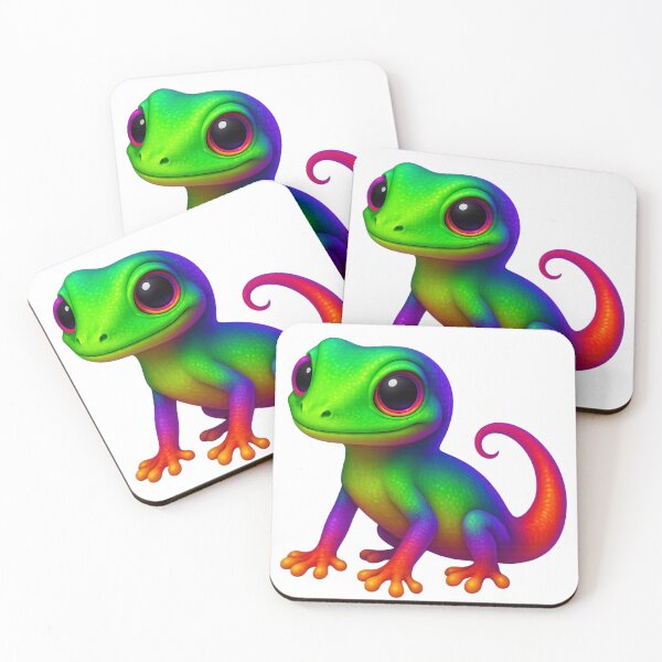 Item preview, Neon Gecko – Colorful Lizard Design designed and sold by MK-WOOD.