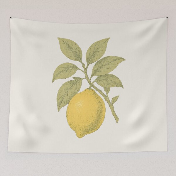 Item preview, Lemon Branch – Vintage Cottagecore Botanical Sticker designed and sold by HoopeStylee.