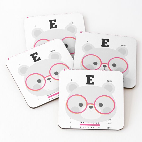 Item preview, Cute Bear Optometrist Eye Chart Pun designed and sold by FlamoArt.