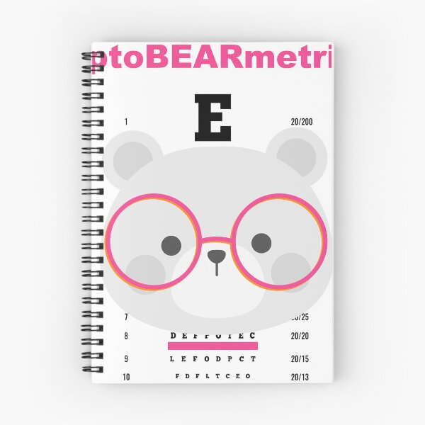 Item preview, Cute Bear Optometrist Eye Chart Pun designed and sold by FlamoArt.