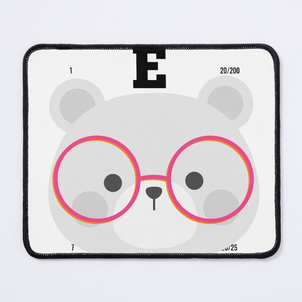 Item preview, Cute Bear Optometrist Eye Chart Pun designed and sold by FlamoArt.
