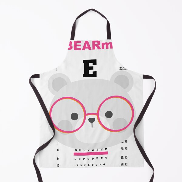 Item preview, Cute Bear Optometrist Eye Chart Pun designed and sold by FlamoArt.