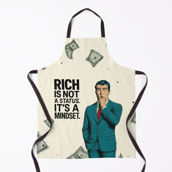 Item preview, Rich Mindset – Retro Comic Style Motivational Poster designed and sold by Inkora-Art.