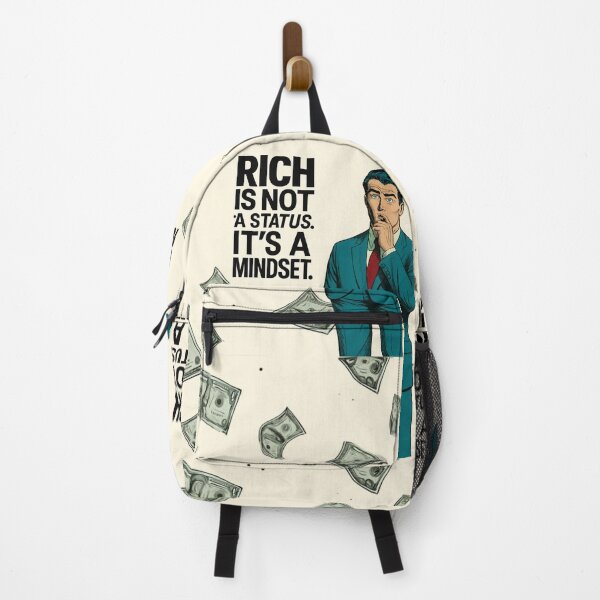 Item preview, Rich Mindset – Retro Comic Style Motivational Poster designed and sold by Inkora-Art.