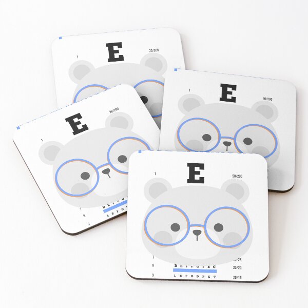 Item preview, OptoBEARmetrist Funny Bear Eye Chart Design designed and sold by FlamoArt.