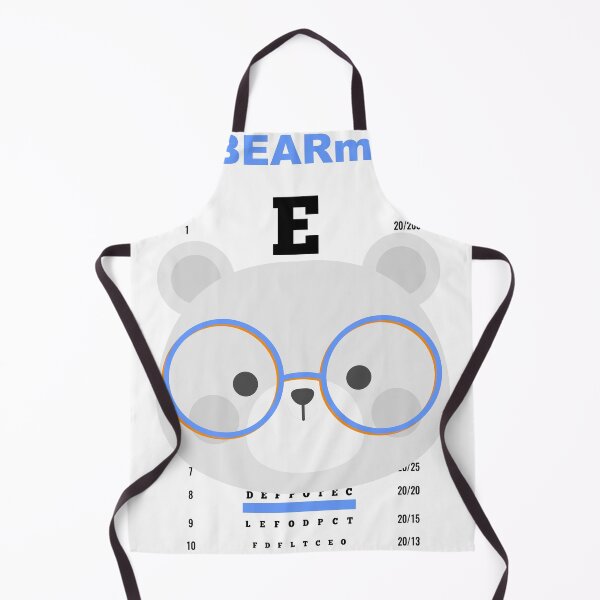 Item preview, OptoBEARmetrist Funny Bear Eye Chart Design designed and sold by FlamoArt.
