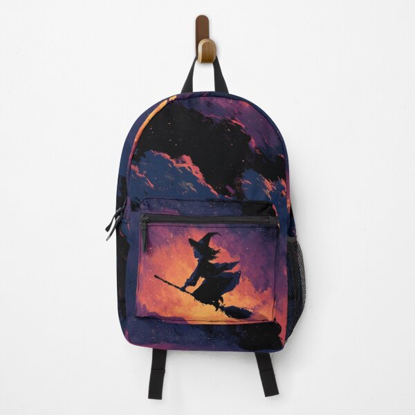 Item preview, Witch on the Broom – Mystical Halloween Sky designed and sold by Meiersbeste.