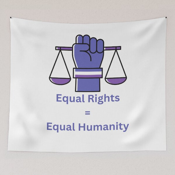Item preview, Equal Rights = Equal Humanity | Justice & Human Rights Design 10 december designed and sold by ArtArturs.
