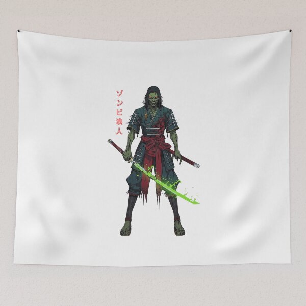 Item preview, Zombie Rōnin – Dark Anime Warrior designed and sold by BrightThreadBB.
