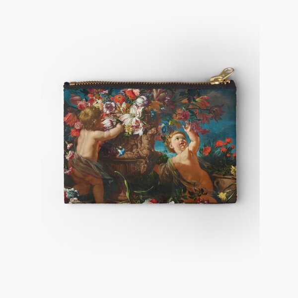 Item preview, Abraham Brueghel - Vases of flowers with Cherubs designed and sold by Onodera.