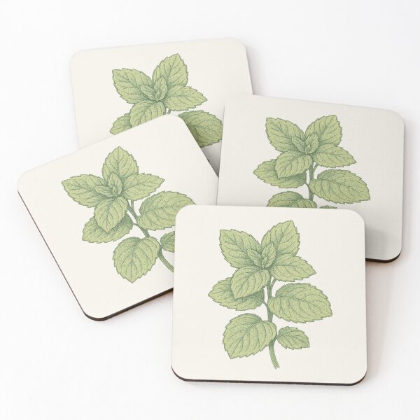 Item preview, Mint Leaves – Vintage Cottagecore Botanical Sticker designed and sold by HoopeStylee.