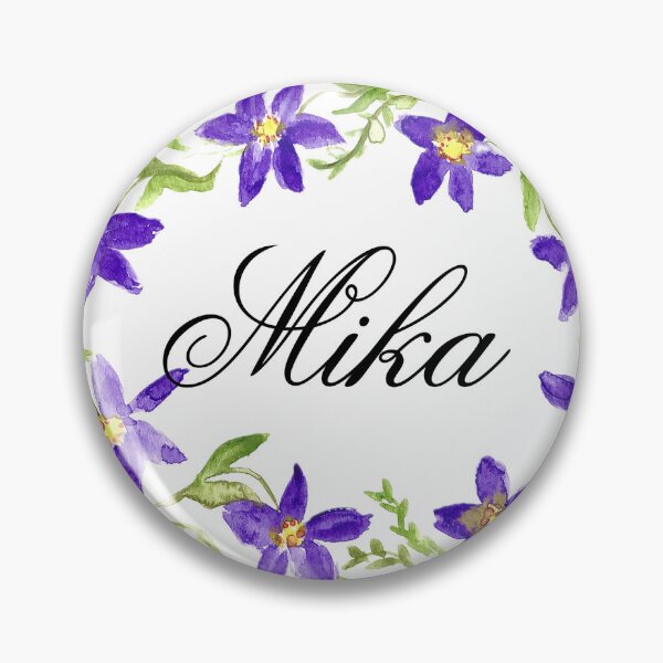 Item preview, Mika name girls Flowers wreath designed and sold by Monika Howarth.