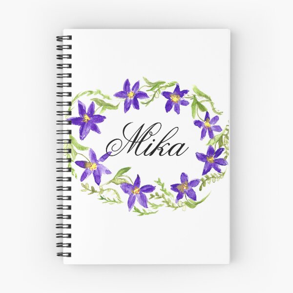 Artikelvorschau, Mika Name Mädchen Blumenkranz entworfen und verkauft von Monika Howarth.