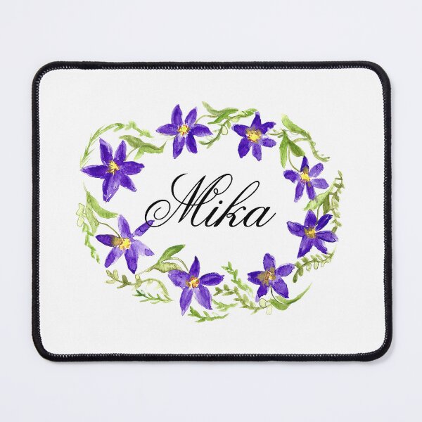 Item preview, Mika name girls Flowers wreath designed and sold by Monika Howarth.