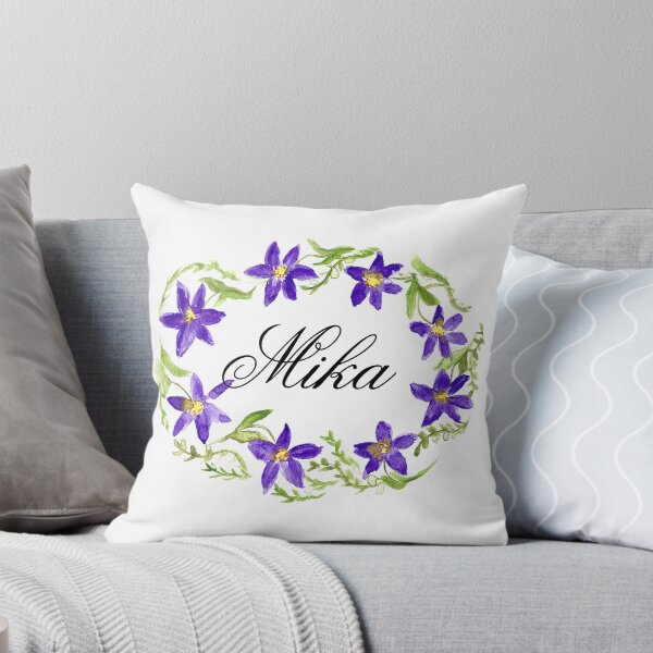 Item preview, Mika name girls Flowers wreath designed and sold by Monika Howarth.