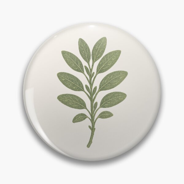 Item preview, Sage Branch – Vintage Cottagecore Botanical Sticker designed and sold by HoopeStylee.