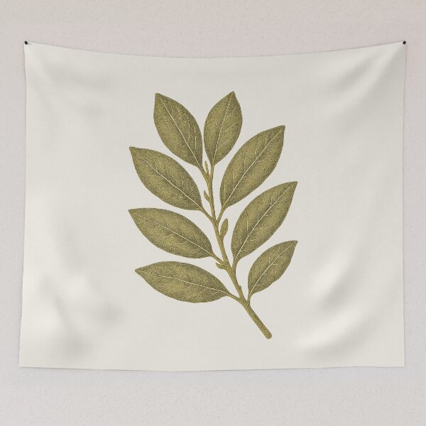 Item preview, Bay Leaves – Vintage Cottagecore Botanical Sticker designed and sold by HoopeStylee.