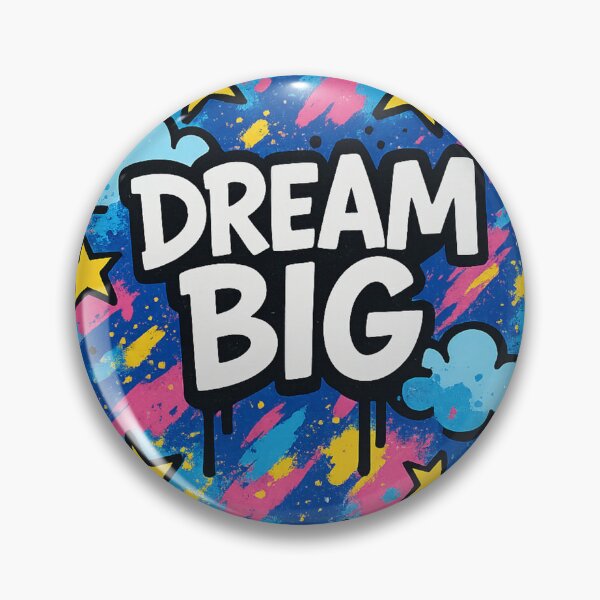 Item preview, DREAM BIG – Stars and Clouds Graffiti Tee designed and sold by PastimeMastery.