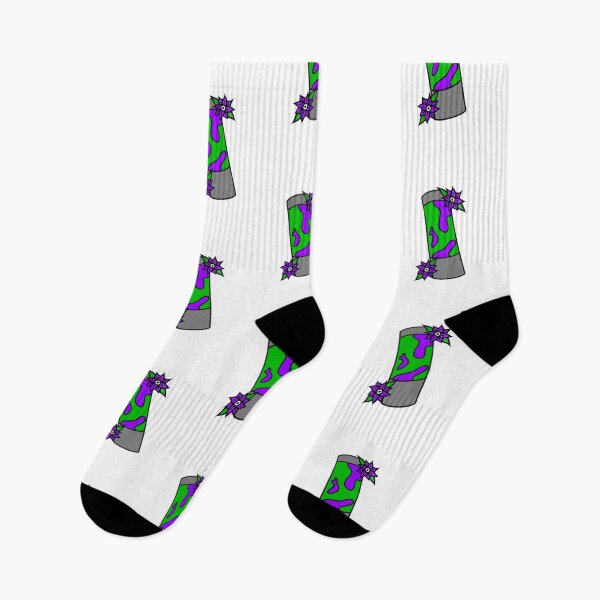 Item preview, Purple and Green Lava Lamp In Traditional Tattoo Style With Flowers designed and sold by StrawbBonsai.