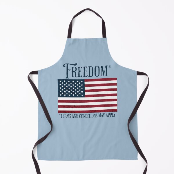 Aperçu de l'œuvre USA Freedom Times and Conditions Appliquez l'humour patriotique drôle USA American Flag Map Gift for Independence Day créée et vendue par TheTrendsDesk.