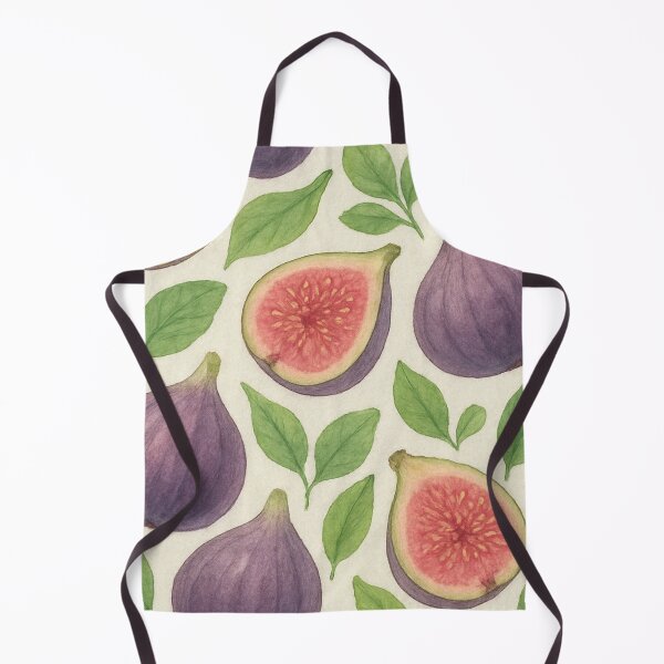 Item preview, Teardrop-shaped fig watercolor pattern textured paper designed and sold by cutsypatterns.