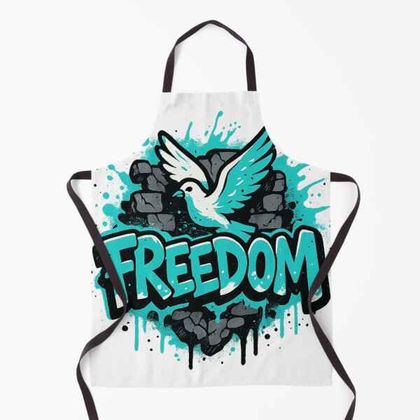 Item preview, FREEDOM – Breaking Walls Graffiti Tee designed and sold by PastimeMastery.