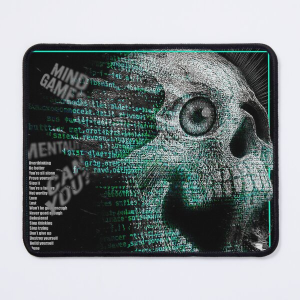 Item preview, Overthinking Dark Glitch Skull designed and sold by Kornel's.