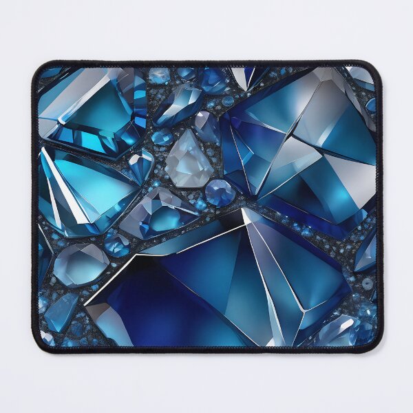 Item preview, Brilliant gemstone cluster with deep sapphire crystal reflections. designed and sold by MissYouONLY.