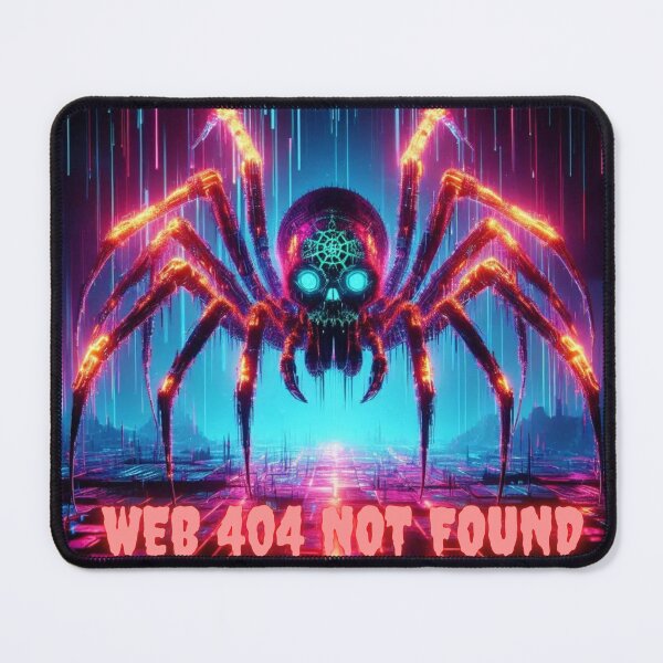Item preview, Cyber Spider Swarm – Neon Glitch Arachnid Horror designed and sold by DreamArt Creations.