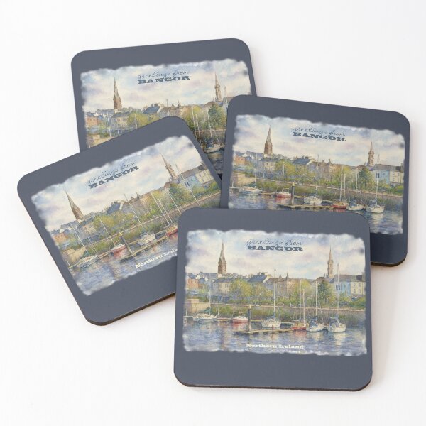 Item preview, Bangor, the town in Northern Ireland where I live. My watercolor designed and sold by miro-bob-design.