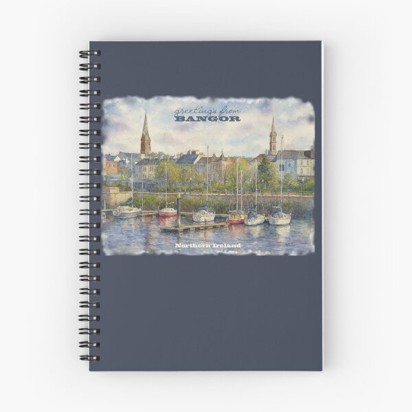 Item preview, Bangor, the town in Northern Ireland where I live. My watercolor designed and sold by miro-bob-design.